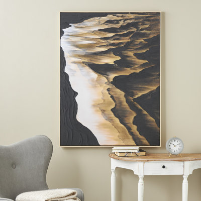 Alexio texturé abstrait - reproduction d'ombre sur toile