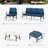 Tapasi 5 - Person Patio Conversation Set with Cushions-106924872-101757037