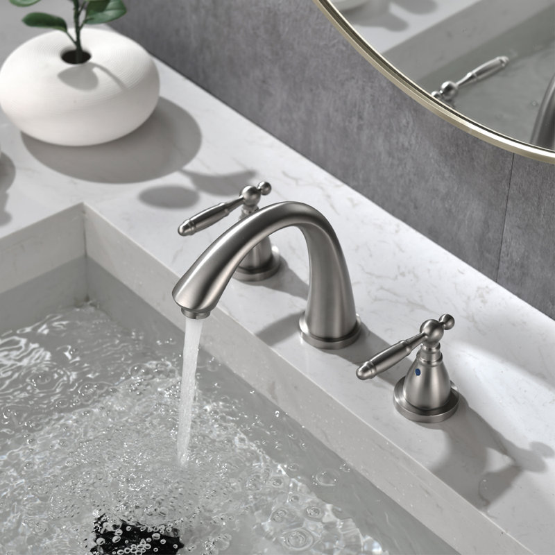 2-handle Bathroom Faucet, Silver