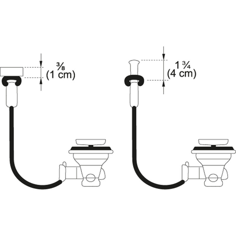 Pop-Up Kitchen Sink Drain, Satin Nickel