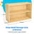 2 Compartment Manufactured Wood Shelving Unit