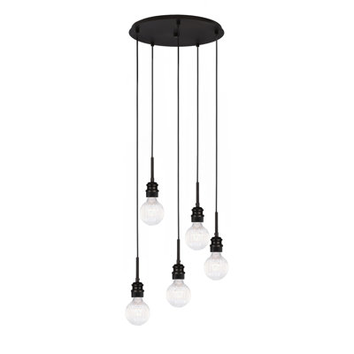 Luminaire suspendu 5 lumières Edge