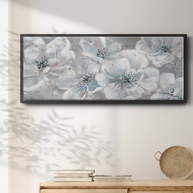 Soft Teal Summer - toile encadrée, H 20 po x l 50 po