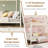 Bunk Bed Twin Over Twin, Twin Bunk Bed with Ladde & Full-Length Guardrails, Heavy Duty Metal 400 LBS Weight Capacity, Space-Saving Design, Noise Free, No Box Spring Needed, Cream White-1631136553