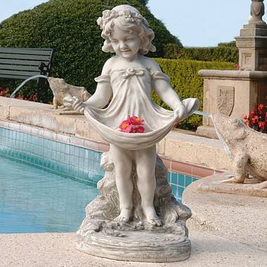 Design Toscano Tommy At The Turtle Pond Little Boy Statue - Gray : Target