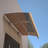59"x34" Door Window Cover - Valance Included Heat Polycarbonate Rust- Awning For And Roof Brackets