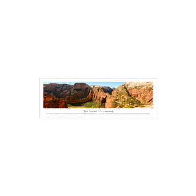 Zion National Park, Angels Landing Panoramic Print