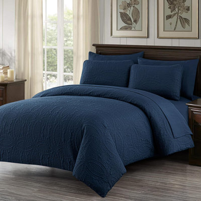 Liam Microfiber 7 Piece Bed in a Bag Comforter Set