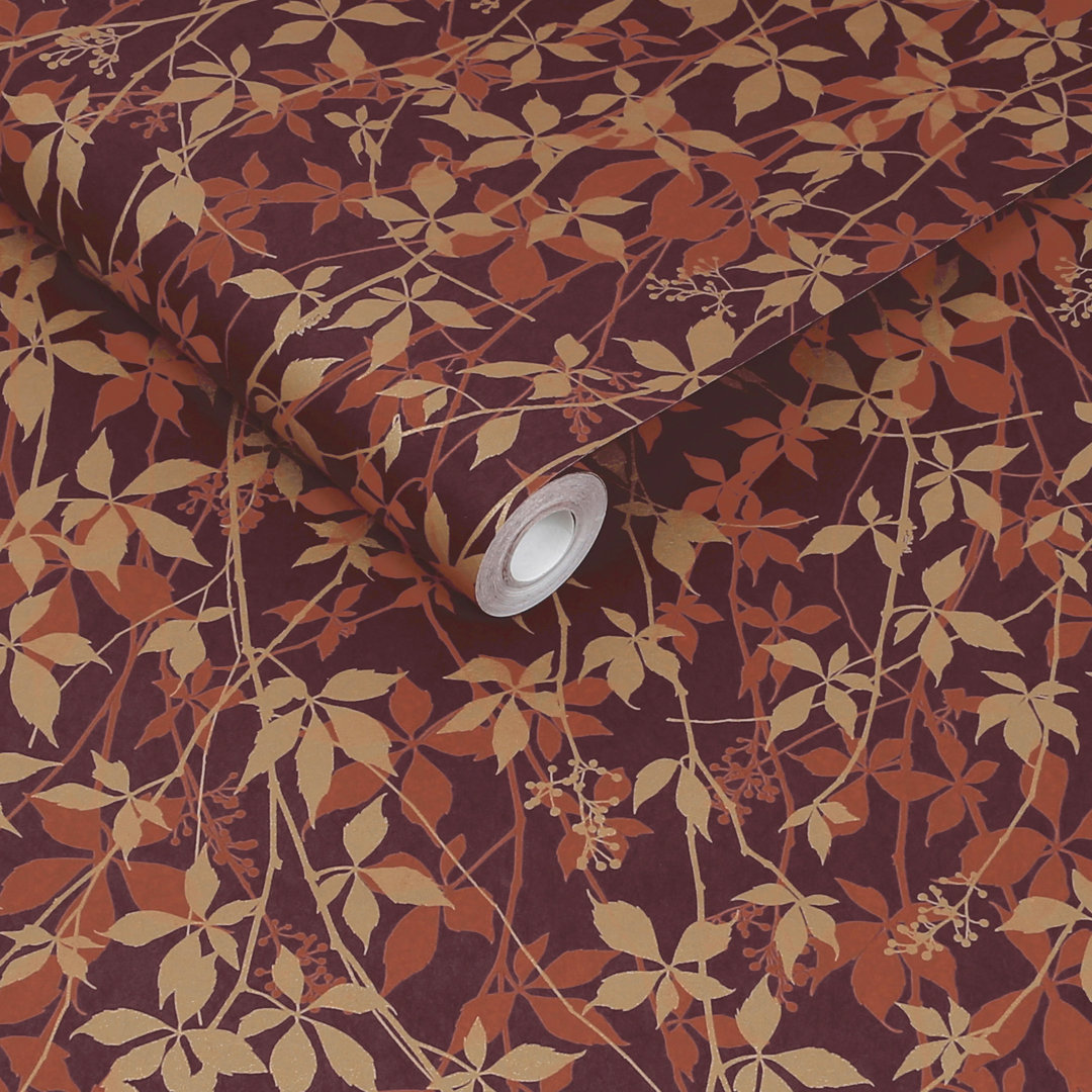Clarissa Hulse Virginia Creeper Russet & Copper Wallpaper