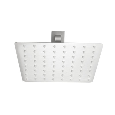 Bathroom Showerhead - 304 Stainless Steel -Thin Waterfall With Self-Cleaning Nozzles In Brushed Nickel Shower Head Luxury