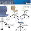 Chaise de bureau à hauteur ajustable Modern