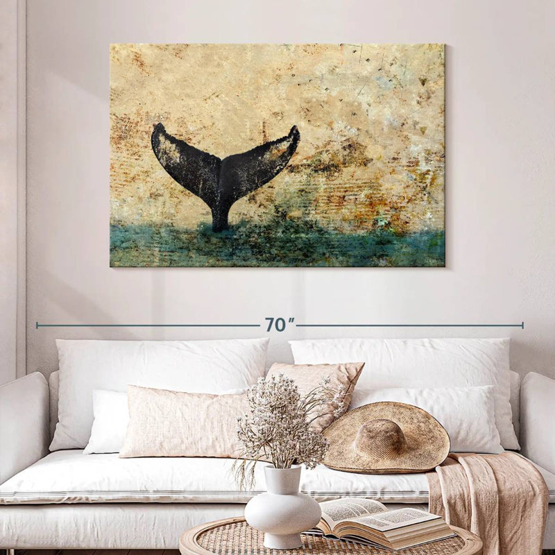 Brampt Hawaiian Whale Fluke, 32" H x 48" W