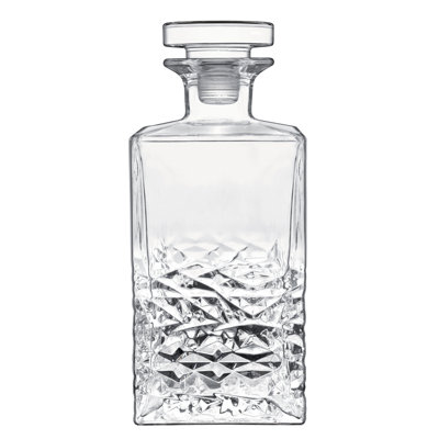 Mixology 25.25 oz. Textures Spirits Decanter with Airtight Glass Stopper (1 Piece)