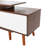 Modern Farmhouse Television Stand Media Console Credenza Table For Living Room, Walnut