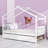 Wooden House Bed With Trundle Bed-1586855604