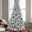 Arbre de Noël PE + PVC flocé-132793542