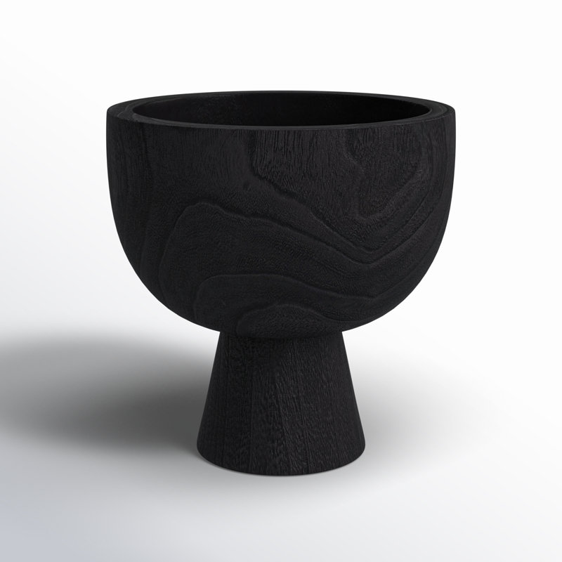 Bol en bois de style Paulownia, Noir