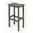 3-Piece Balcony Bar Set With Bottom Shelf Table And 2 Stools, Grey Finish
