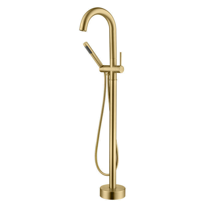 Robinet de baignoire autoportant Sumerain, Or brossé