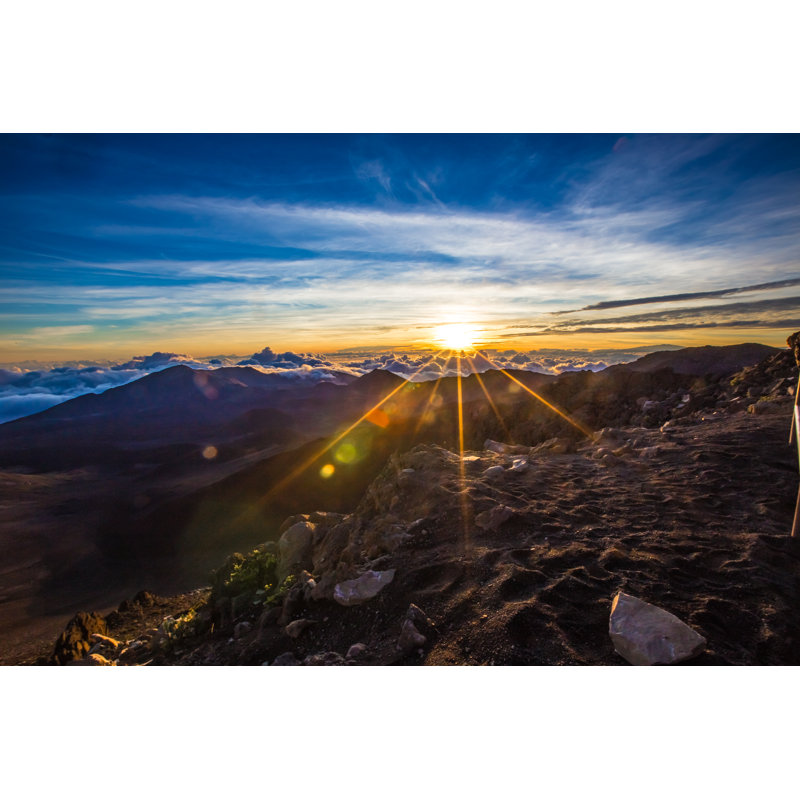 Haleakala National Park Sunrise by FrozenShutter - Wrapped Canvas Print, 30cm H x 46cm W