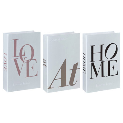 Modern 3-piece Decorative Faux Book Set (set Of 3)