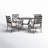 4-Person Patio Dining Set with Round Table