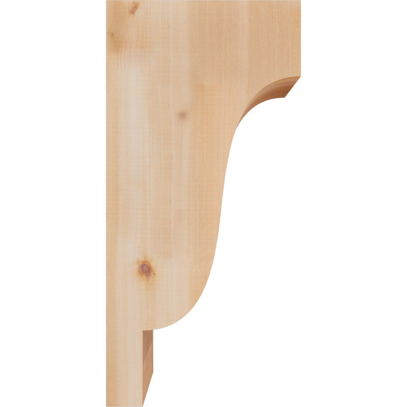 Newport Corbel, H 24 po x l 5,5 po x P 12 po, Cèdre rouge, Lisse