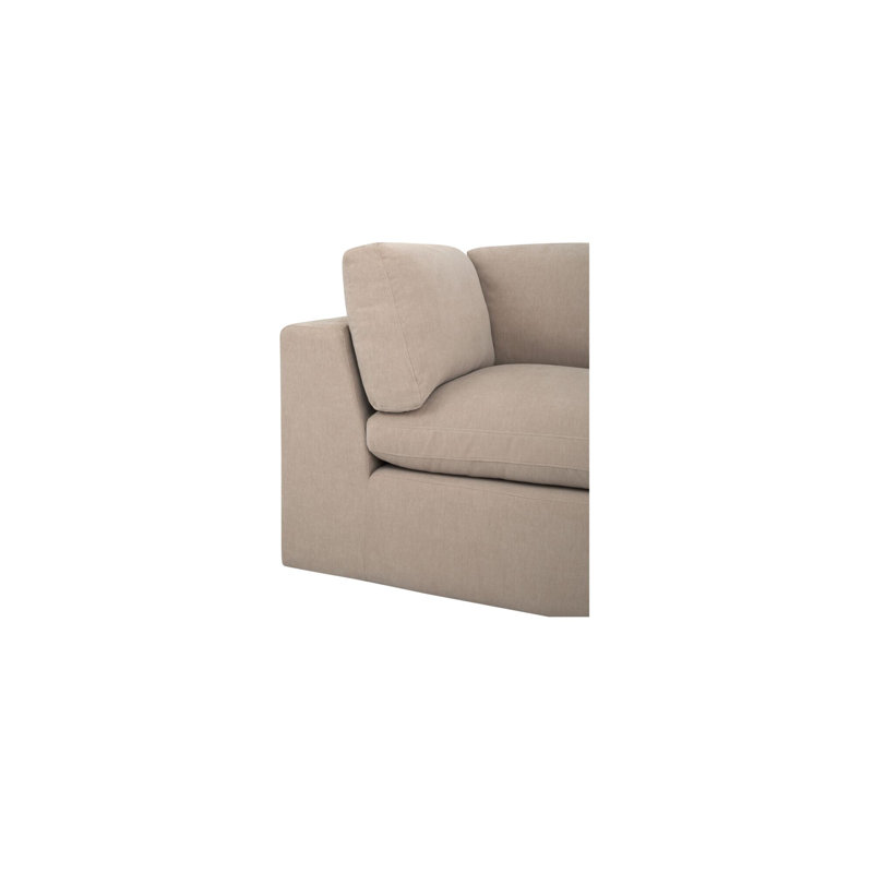 Cates Lounge Modular Sectional Pebble, Beige Polyester