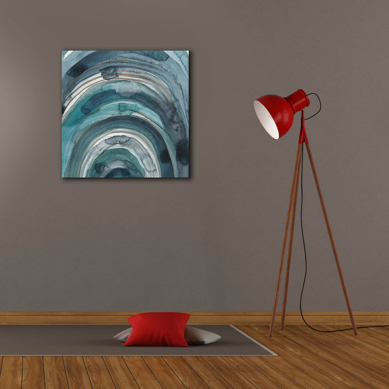  «Freshwater Tide 9» par Chariklia Zarris, art mural sur toile, 26 po x 26 po
