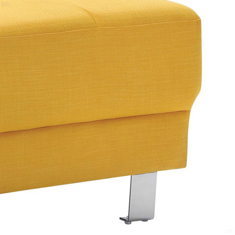 Repose-pieds contemporain jaune pour un style de vie élégant