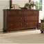 Ensemble de chambre avec grand lit 5 pièces en bois de noyer foncé-716356872-716356885