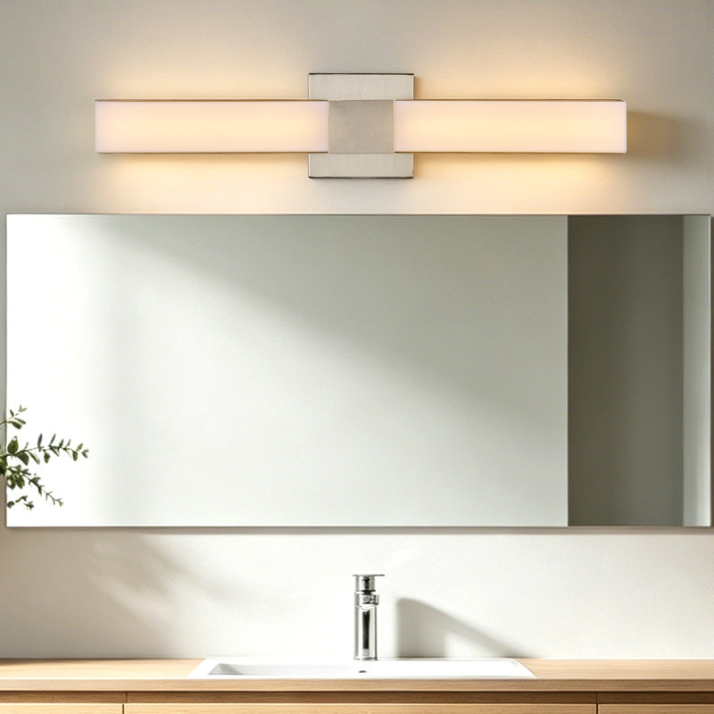24" LED Bathroom Vanity – Brushed Nickel