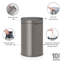 Poubelle à couvercle tactile 10,6 gallons (40 litres)-87784212