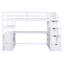 Lit mezzanine avec bureau et tablettes-964261542