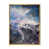 Toile avec cadre flottant or