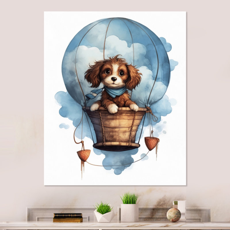 Décoration murale en métal Nursery Adorable Pups II - Animaux, H 20 po x l 12 po x P 1 po