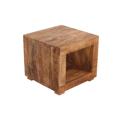 Aayden Solid Wood Floor Shelf Coffee Table with Storage