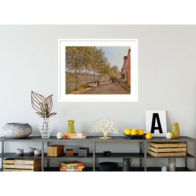 June Morning in Saint-Mammes by Alfred Sisley -Framed Giclee Print
