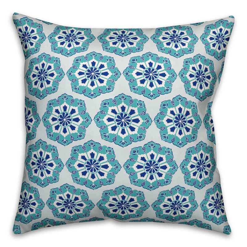 Floral Reversible Throw Pillow