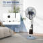 Pedestal Fan with Water Mist Spray