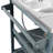 75.4" Outdoor Kitchen Island With Sink, Solid Wood Outdoor Grill Cart For XL Green Egg Grills, Rolling Outdoor Bar Cart With Stainless Steel Top, For Pizza Prep & BBQ, Grey Blue, Kitchen Island-1691310798