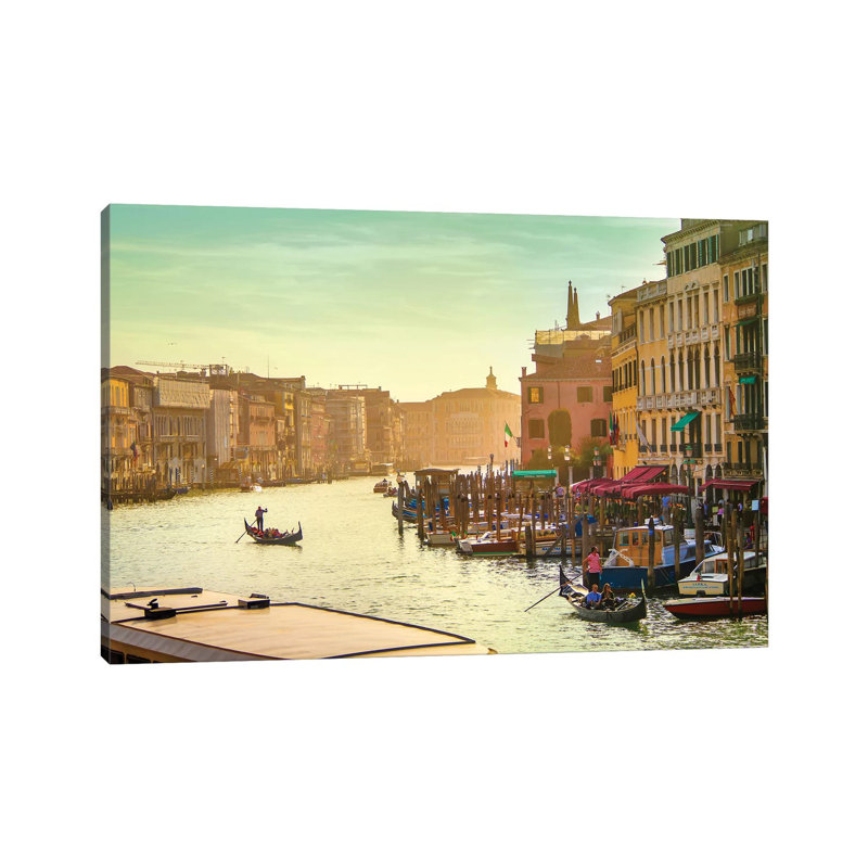 " Venice I " by Ben Heine, Wrapped Canvas, No Mat, 18" H x 26" W x 1.5" D