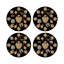 Ex Vote Sacred Hearts Vegan Leather Round Pebble Placemat-458615264