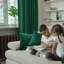 Rideaux en velours occultant Braydi Emerald Green-962463148