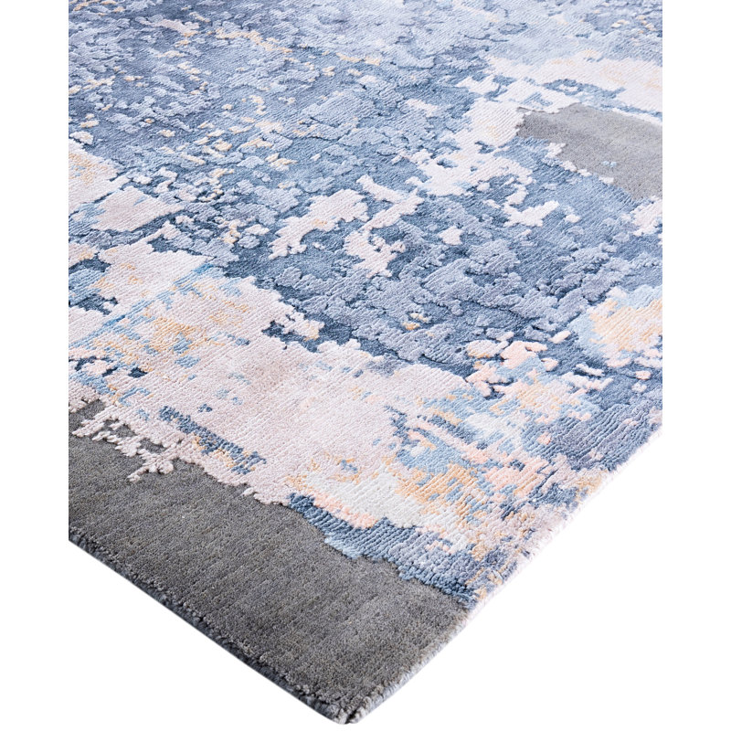 Overdyed One-of-a-Kind 9' 0" X 12' 3" Hand Knotted Area Rug