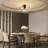 5-light Flush Mount Chandelier-372528558