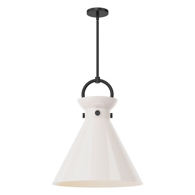 Tiney Single Light Glass Steel Pendant