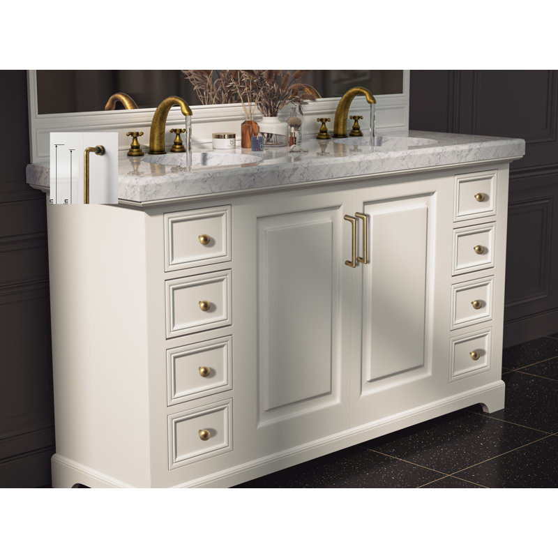 Light Brushed Brass Cylindrical Cabinet Bar Pulls with Mounting Hardware