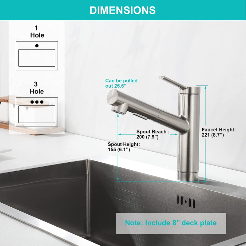 XWSI Pull Out Touch Kitchen Faucet