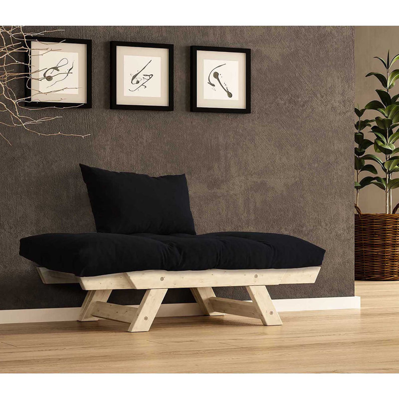 Canapé Garden 1 place, Black, Beige